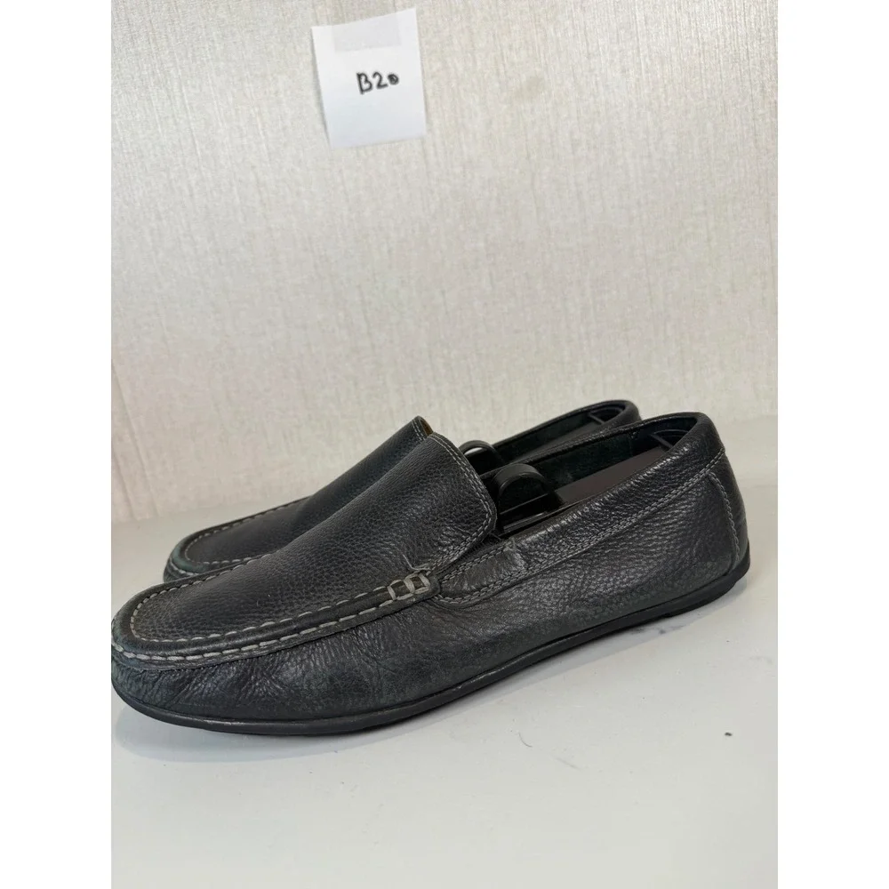 G.H‎ Bass & Co Connor Size 8M Loafer Black Brazil Leather Shoes